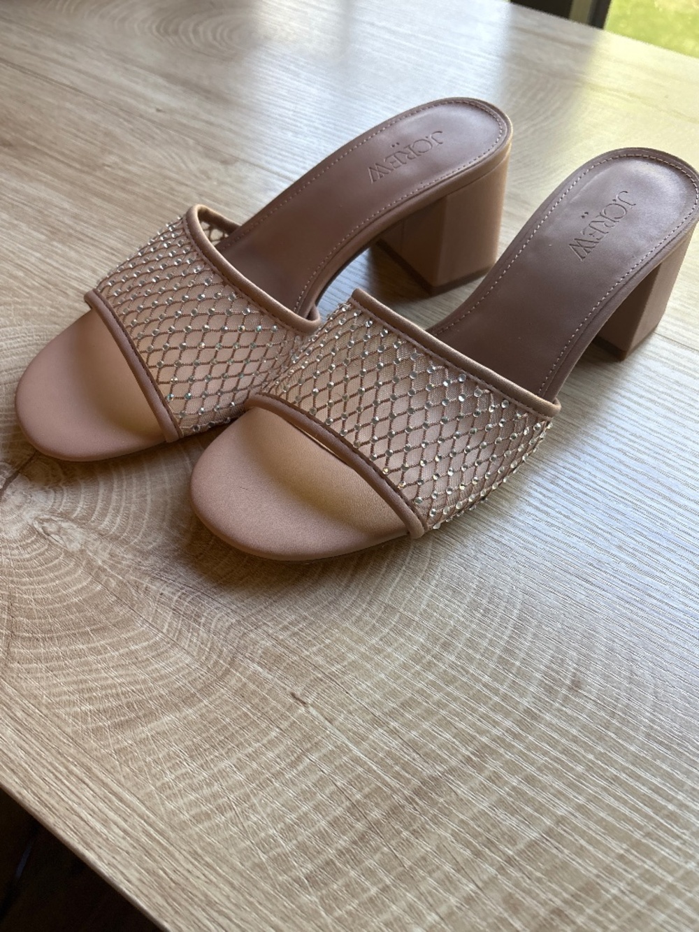 J Crew Rhinestone Mules Sandals Size 7